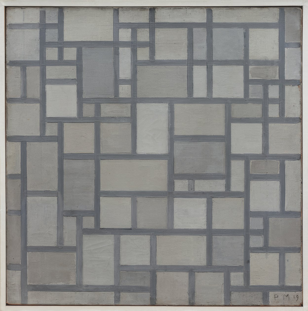 Composição com grelhas 7 de Piet Mondrian