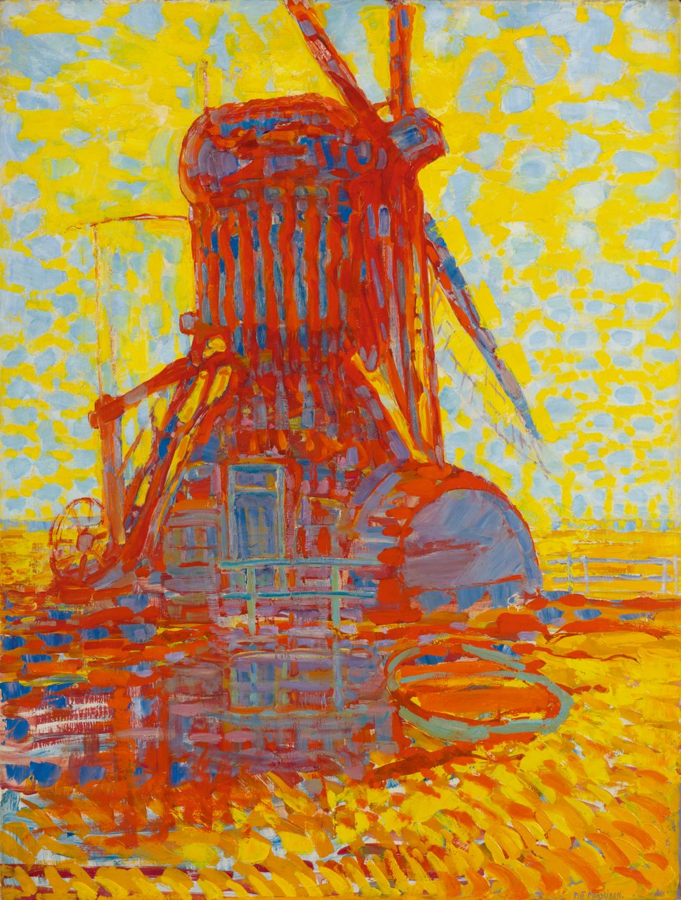 A partir da luz solar: O Winkel Mill, 1908 de Piet Mondrian