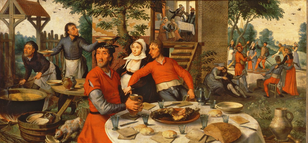 Festa do camponês, 1550 de Pieter Aertsen