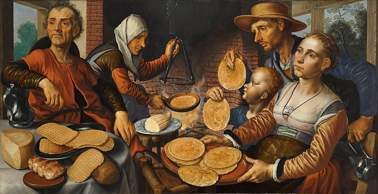 A Padaria Panqueca, 1560 de Pieter Aertsen
