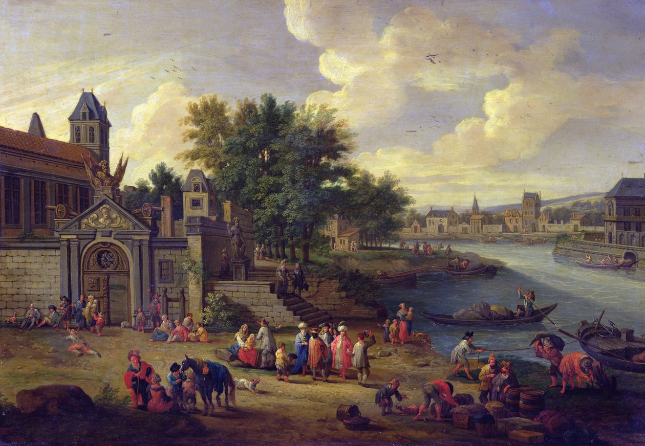 Vista do Estaleiro, c.1680 de Pieter Bouts