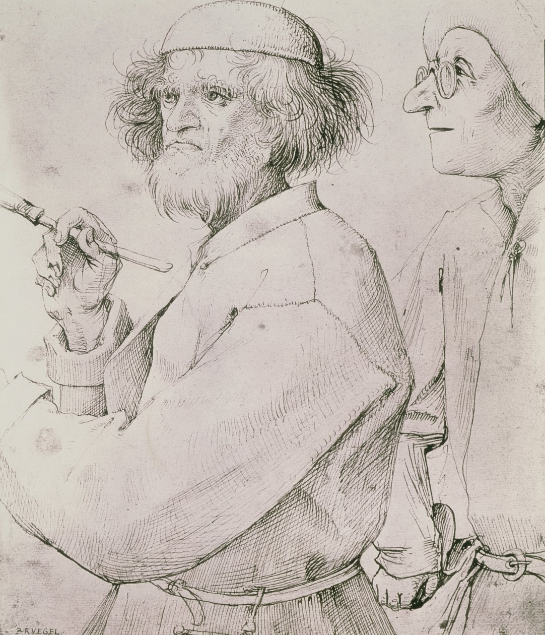 O pintor e o amante da arte de Pieter Bruegel the Elder
