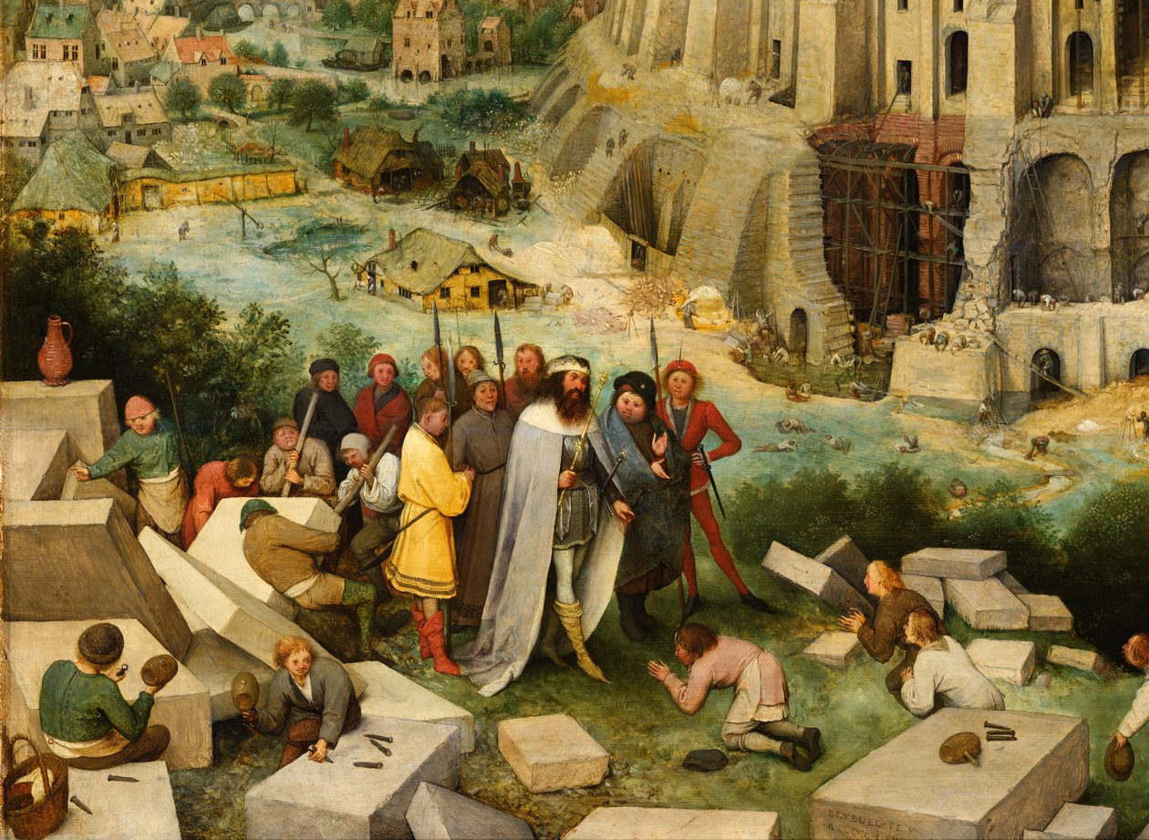 Torre de Babel, detalhe de Pieter Bruegel the Elder