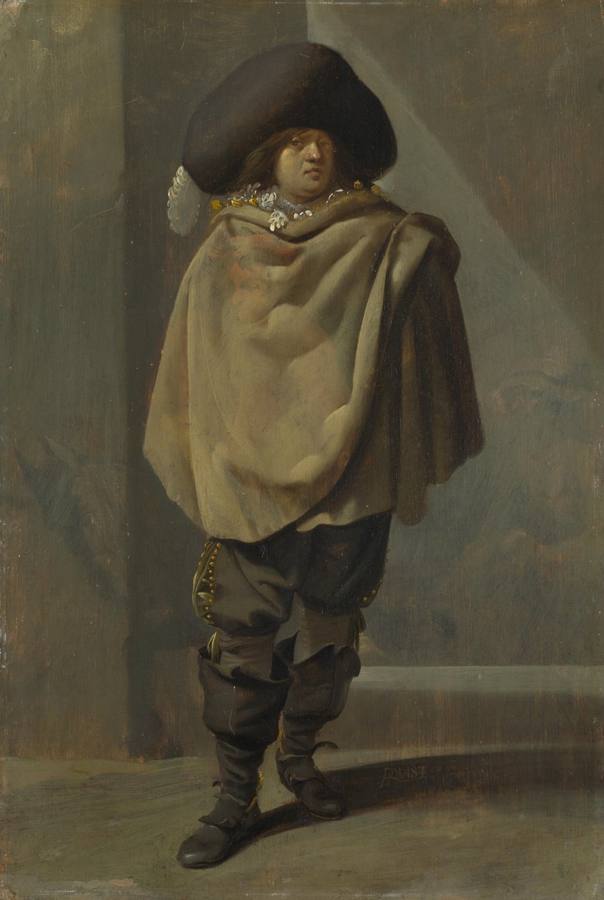 Um homem em pé de Pieter Jansz. Quast