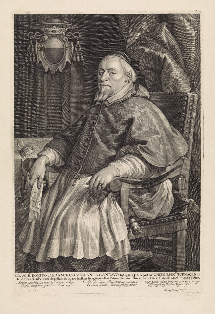 Retrato de François Villain, Bispo de Tournai de Pieter van Schuppen