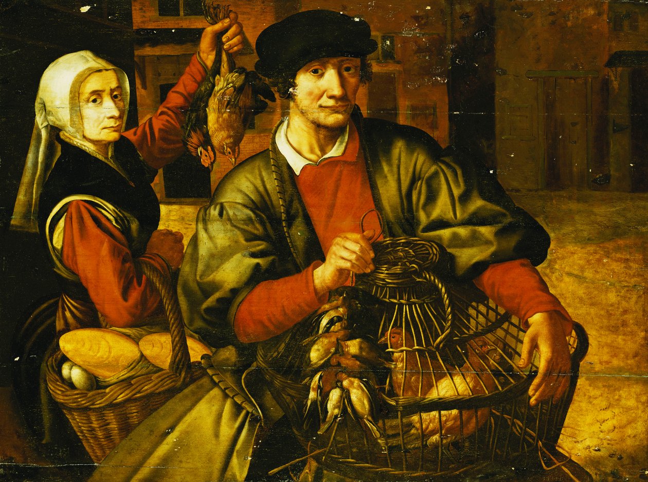 Um vendedor de aves, de Pieter Aertsen