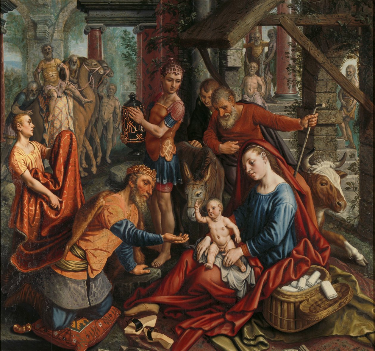 A adoração dos magos de Pieter Aertsen