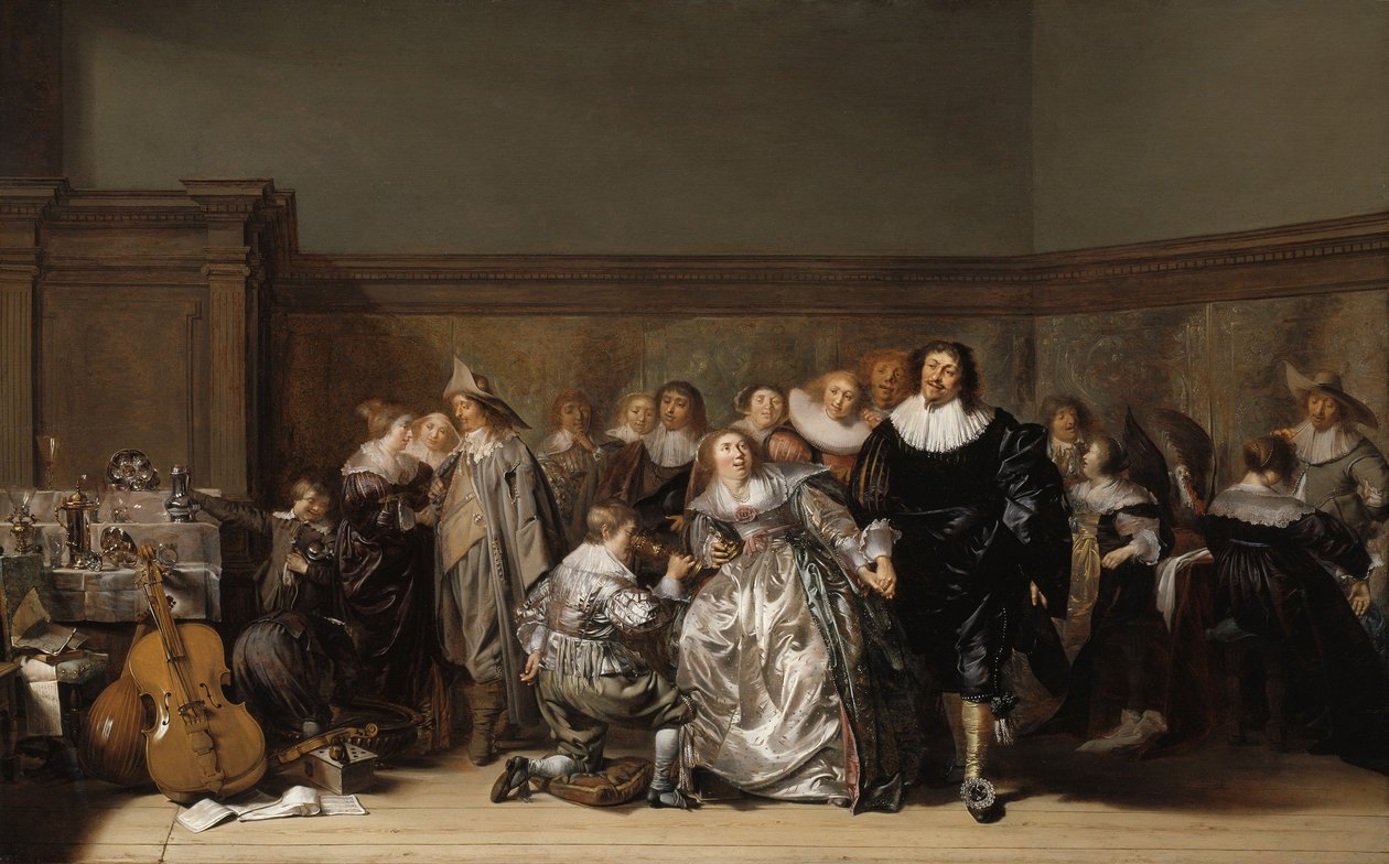 Uma empresa elegante, 1632 de Pieter Codde