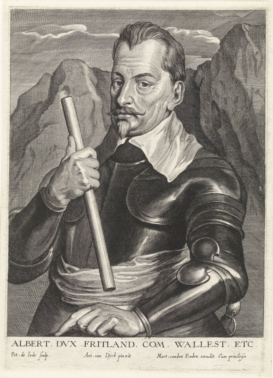 Albrecht de Wallenstein 1583-1634, c.1630 de Pieter I Jode de