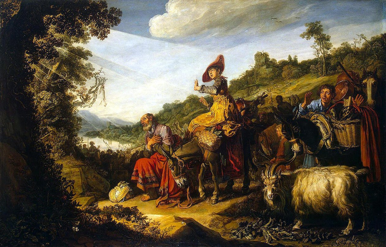 Abraão a caminho de Canaã de Pieter Lastman