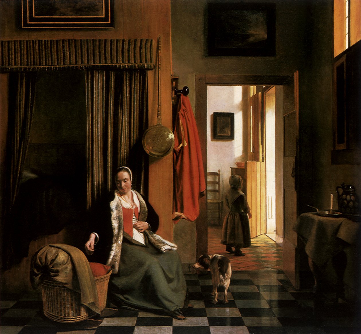 A Mãe, c.1661-63 (óleo sobre tela) de Pieter de Hooch