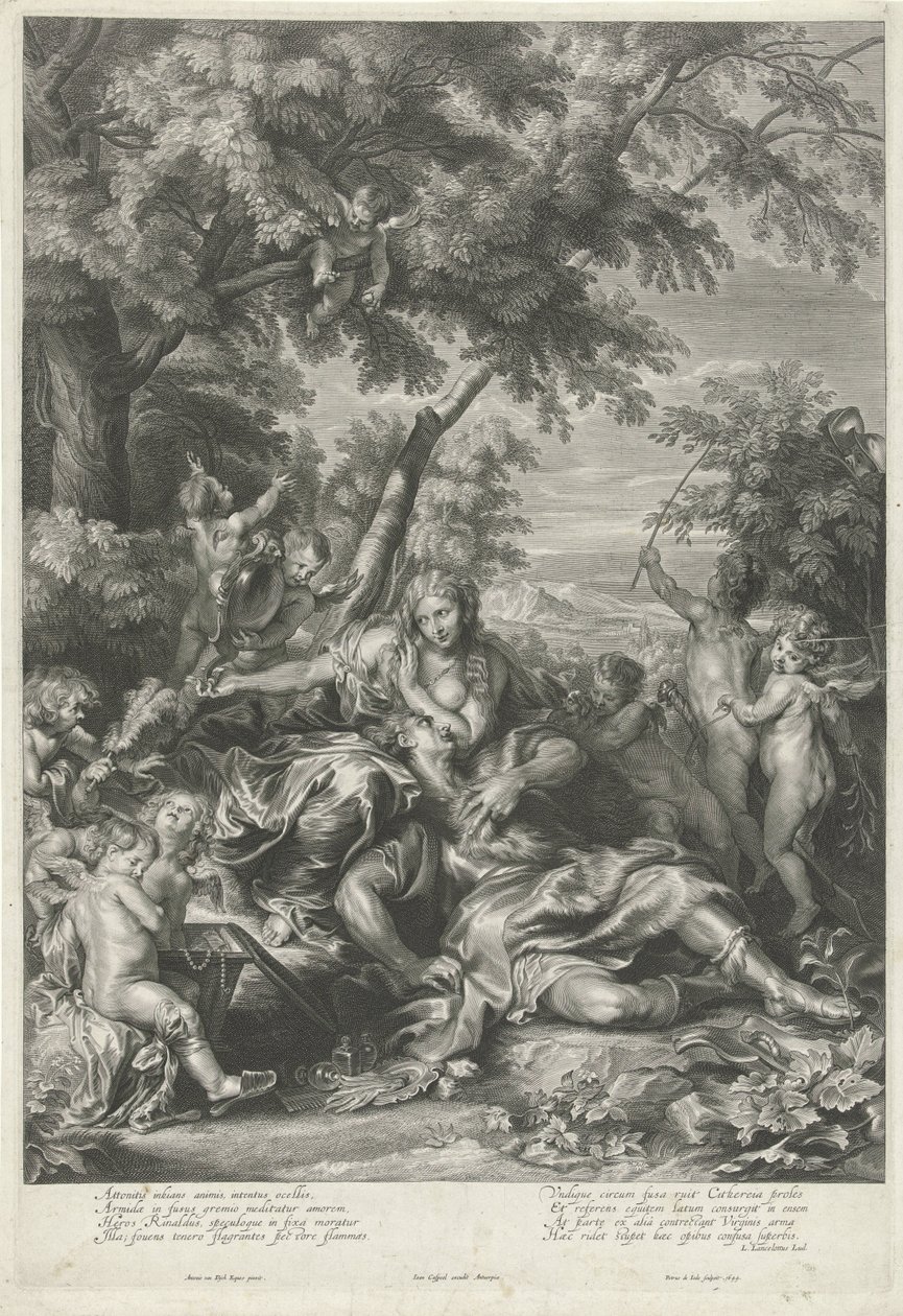 Rinaldo na Armida de Pieter de Jode (II)