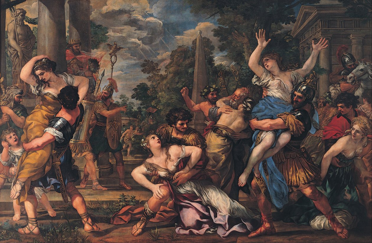 Estupro dos sabinos de Pietro da Cortona