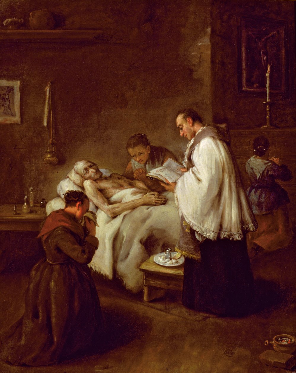 Unção Extrema, c.1755 de Pietro Longhi
