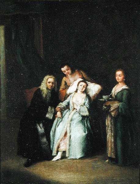 A mulher doente, c.1740 de Pietro Longhi