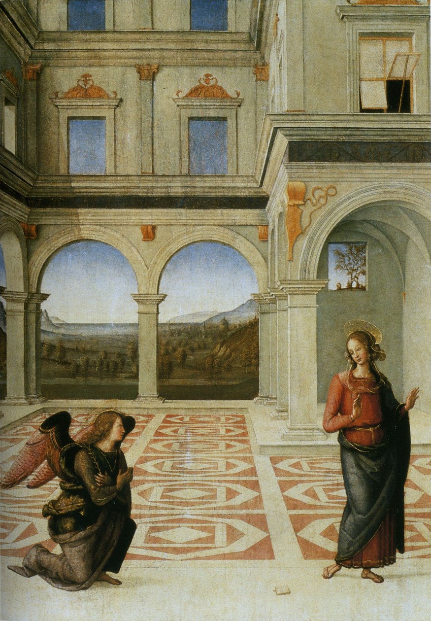 anunciação de Pietro Perugino