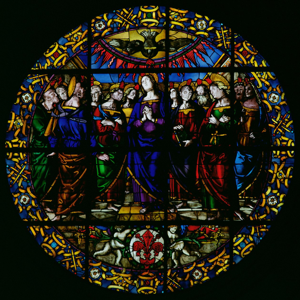 Ave Maria (vitral) de Pietro Perugino