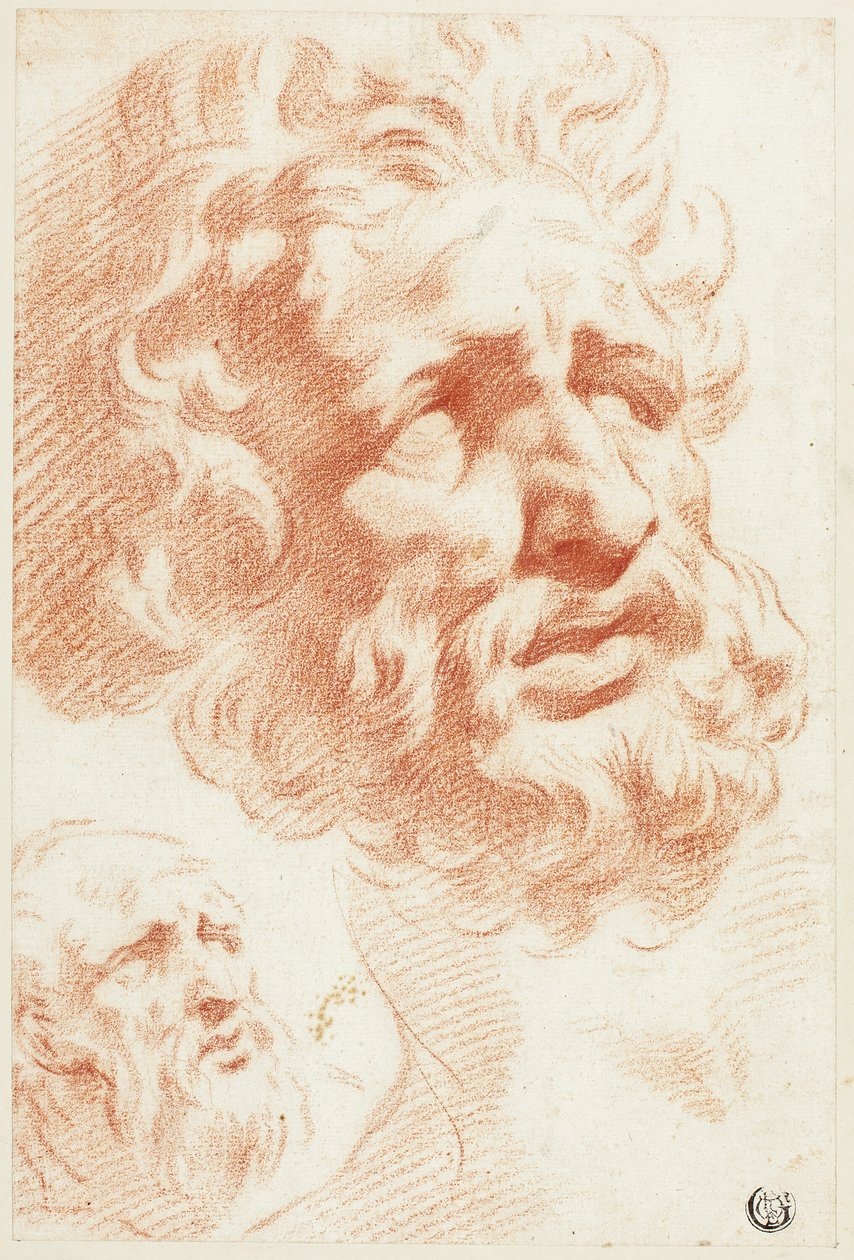 Duas cabeças barbudas de Pietro Dandini