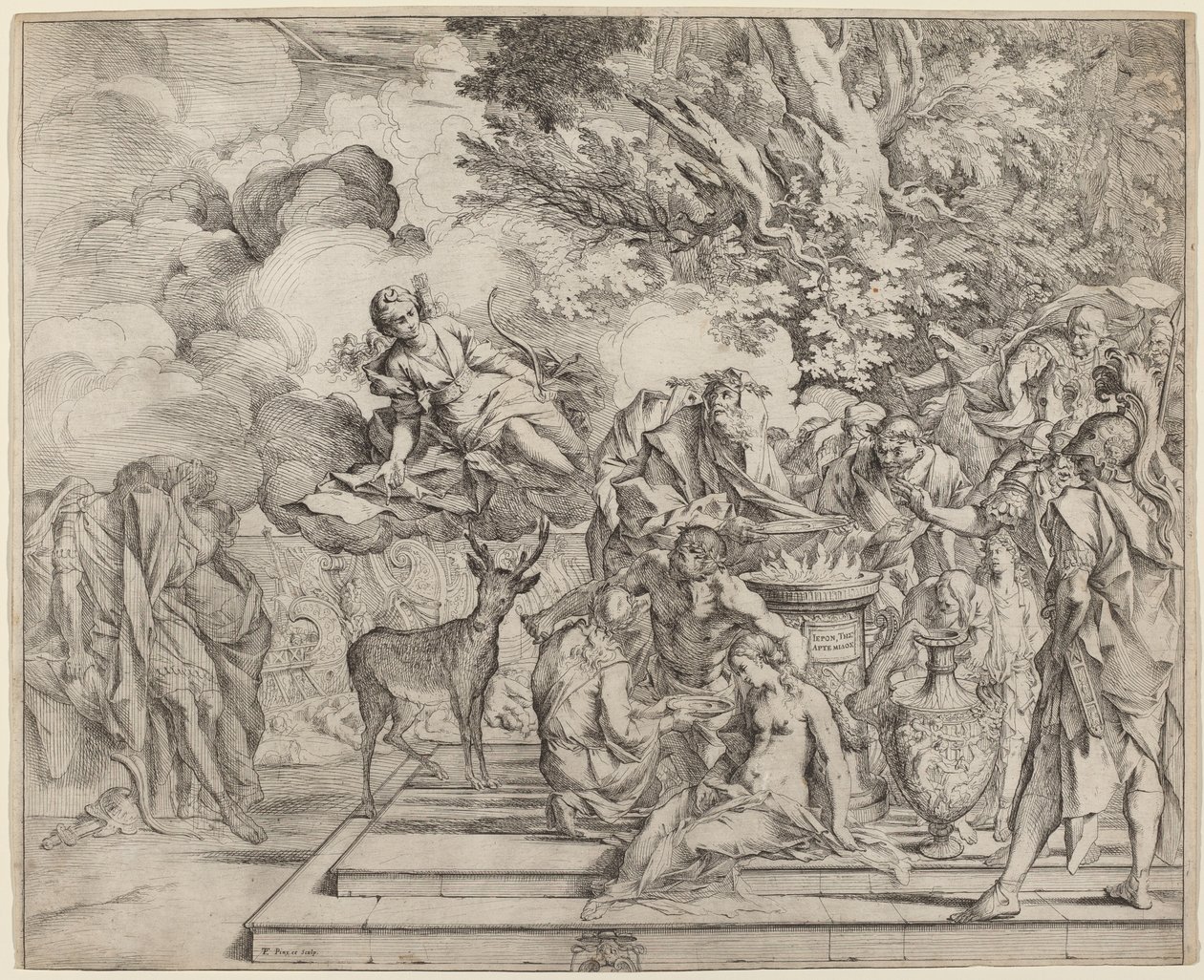 O Sacrifício de Ifigênia de Pietro Testa