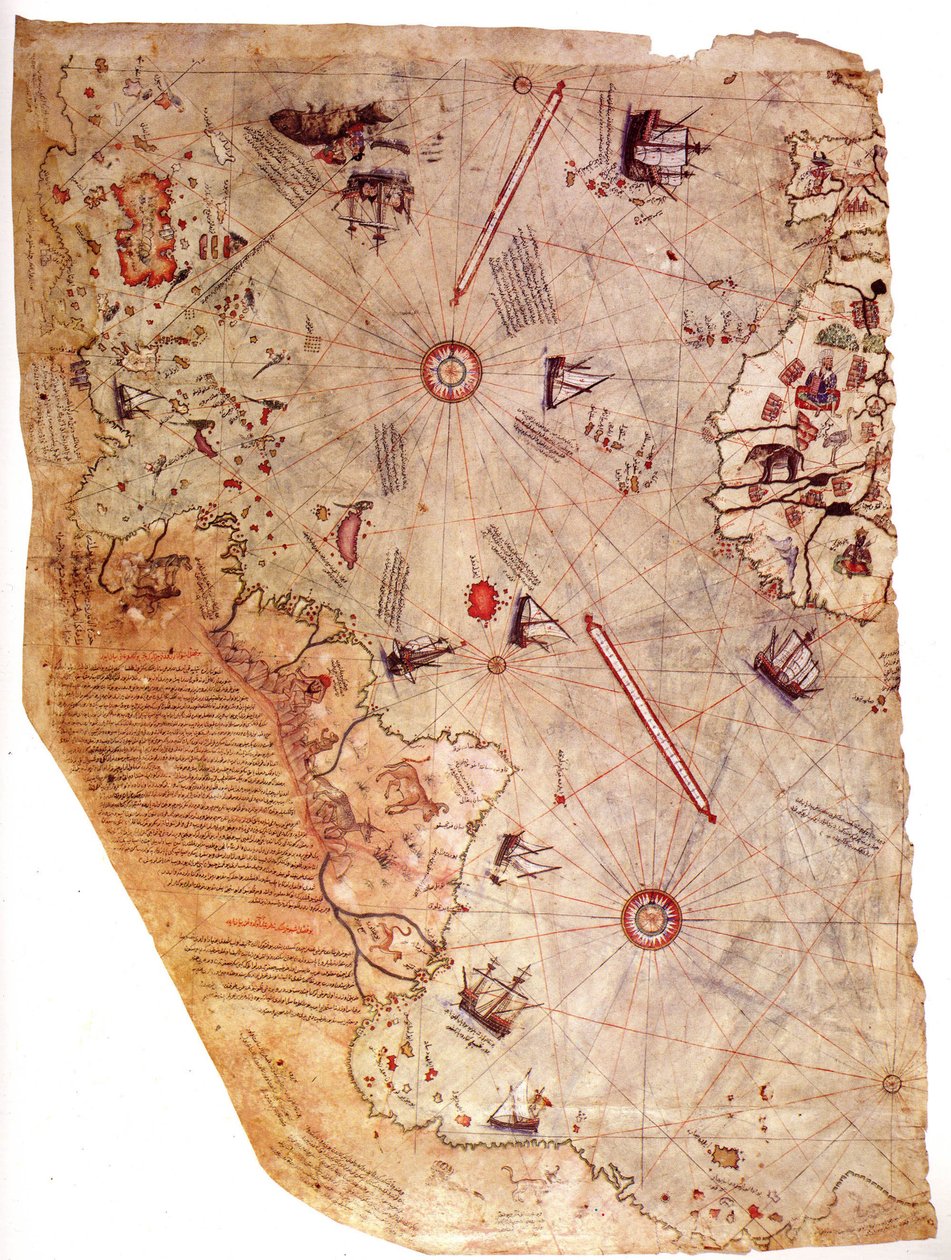 O mapa do mundo de Piri Reis, 1513 de Piri Reis