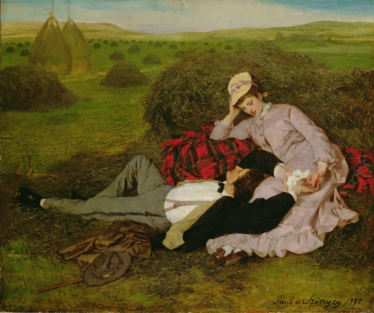 Os amantes, 1870 de Pál Szinyei Merse