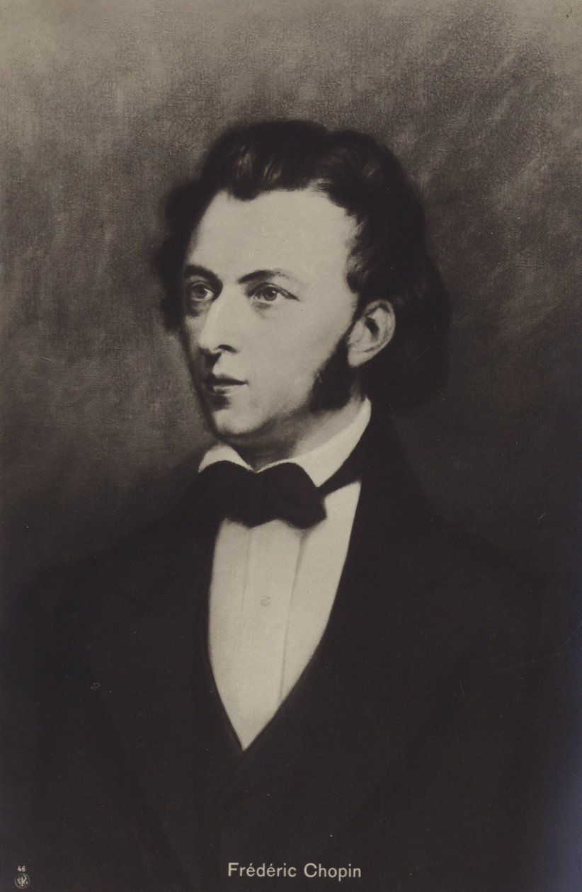 Frederic Chopin, compositor e pianista polonês (1810-1849) de Polish School