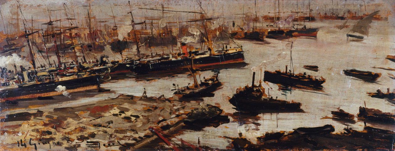 Porto de Génova de Pompeo Mariani