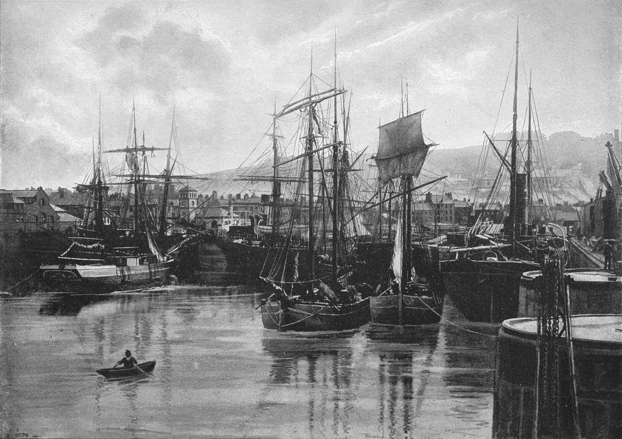 As docas, Whitehaven, c1896 de Poulton and Co