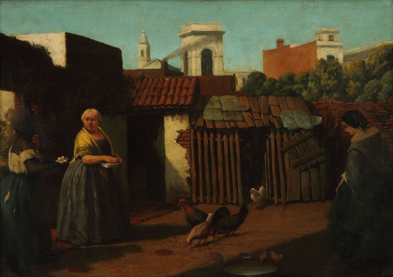 Pátio porteño em 1850 de Prilidiano Pueyrredon