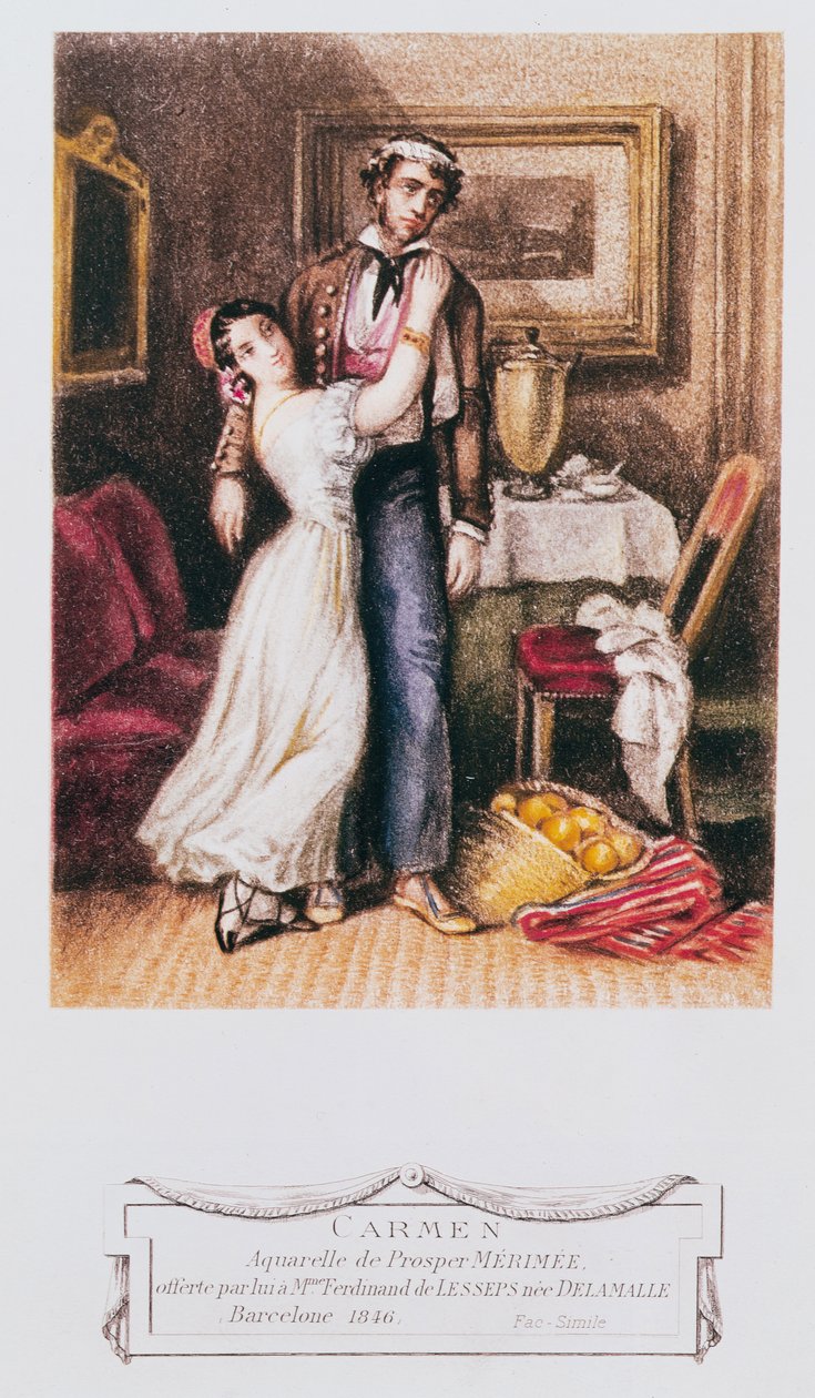 Carmen e Don Jose, 1846 de Prosper Merimee