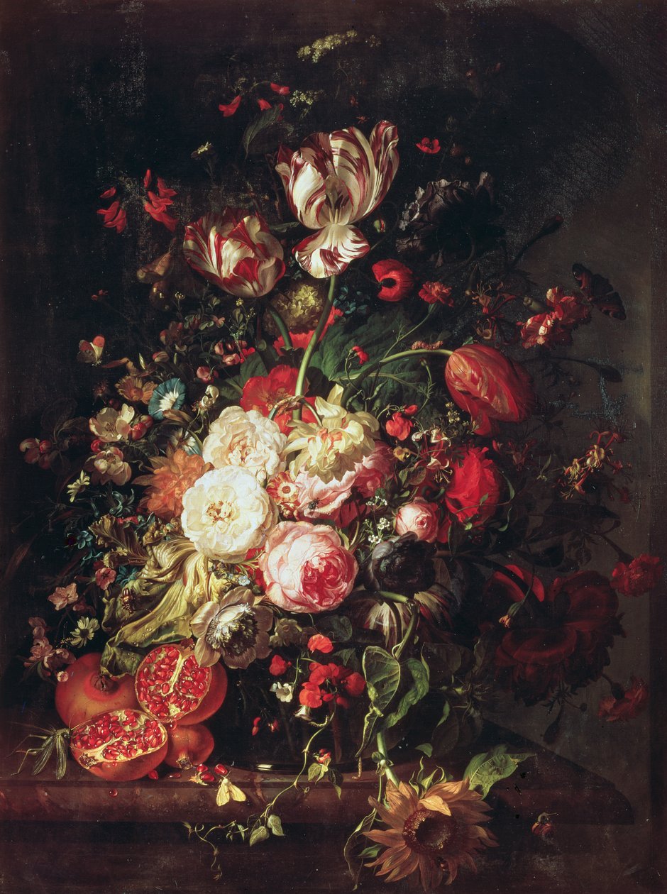 Flores e frutas de Rachel Ruysch