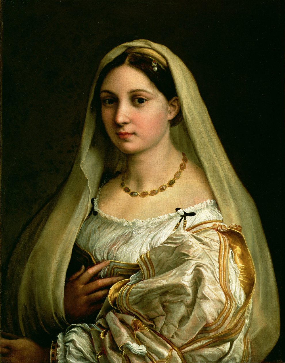 A mulher velada ou La Donna Velata, c.1516 de Raffaello Sanzio Raphael