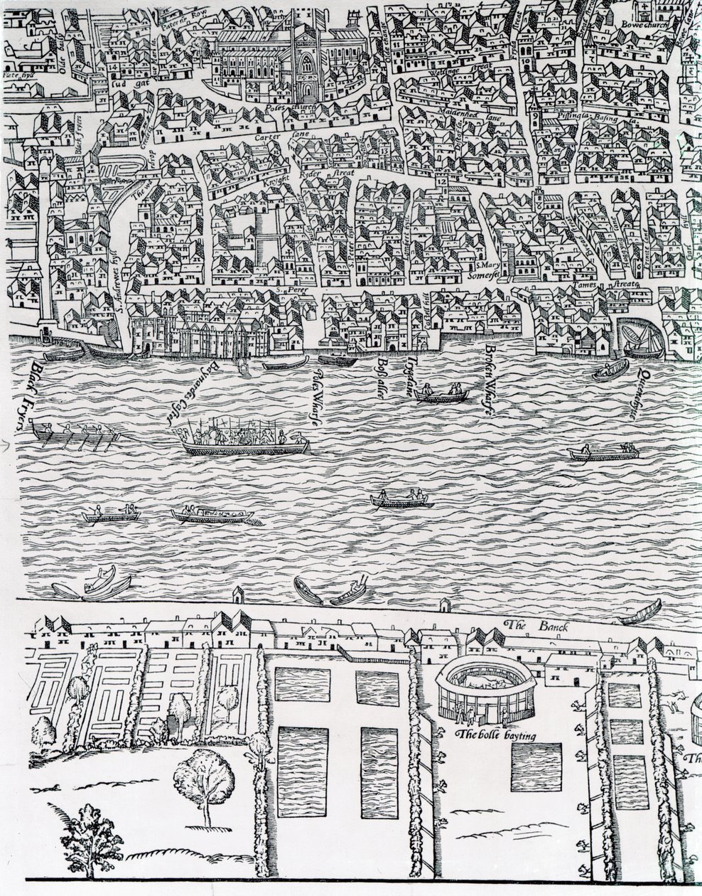 Plano de Londres, c.1560-70 de Ralph Agas