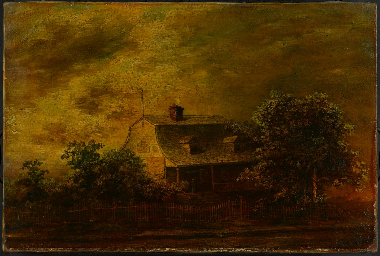 Farmhouse of FB Guest, c.1868 de Ralph Albert Blakelock