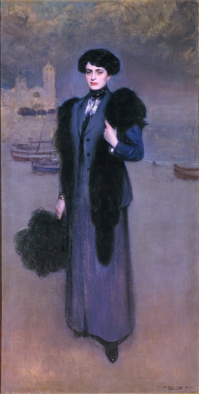 Retrato de Dolors Vidal de Ramon Casas i Carbo