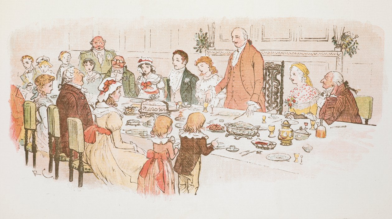 Uma ceia de Natal. de Randolph Caldecott