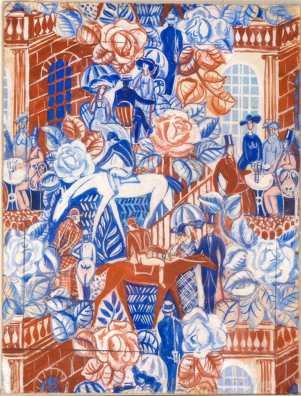 Mulheres elegantes no Trifle de Raoul Dufy