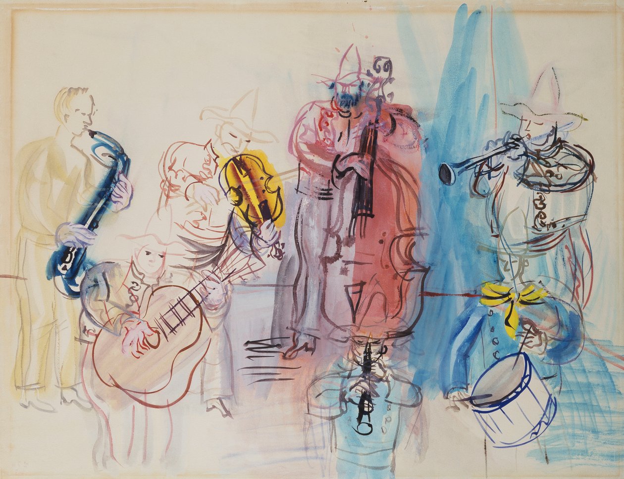 Músicos mexicanos de Raoul Dufy