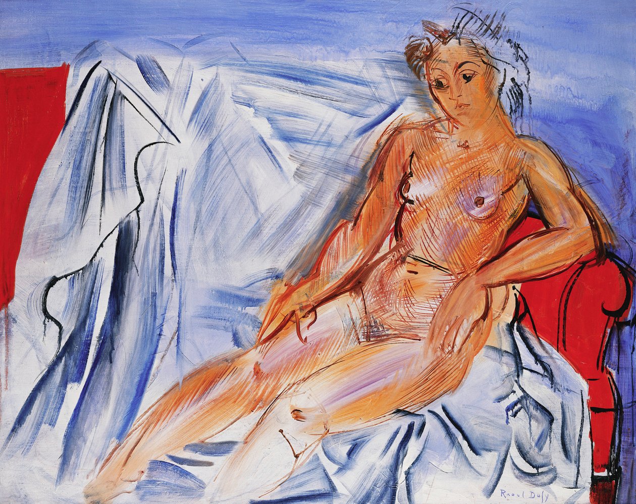Nua no sofá; Nu au Canape de Raoul Dufy