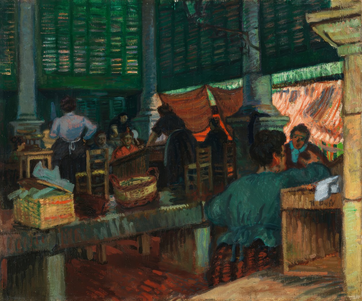 O mercado do peixe, Marselha de Raoul Dufy