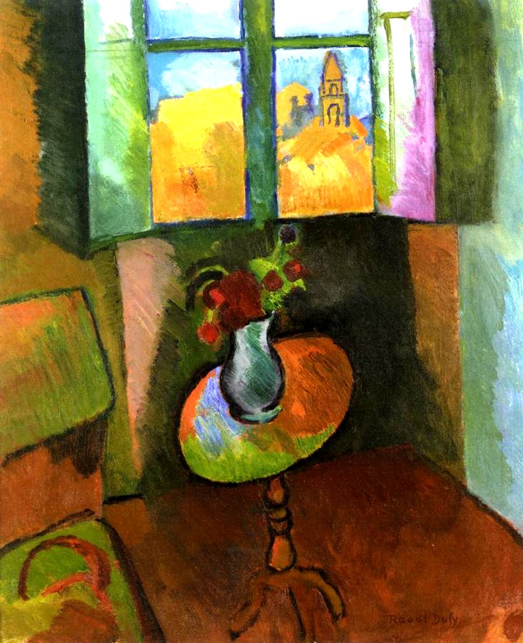 A Mesa Redonda, rue Seguier de Raoul Dufy