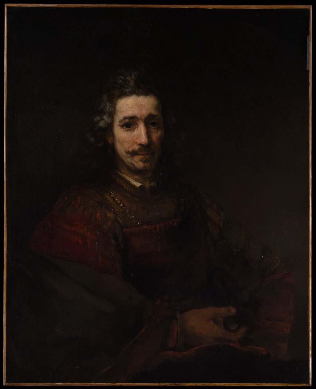 Homem, com, um, lupa de Rembrandt van Rijn