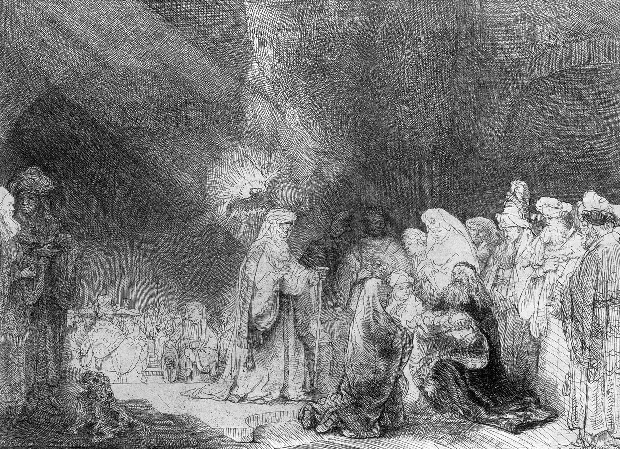 Apresentação no templo de Rembrandt van Rijn