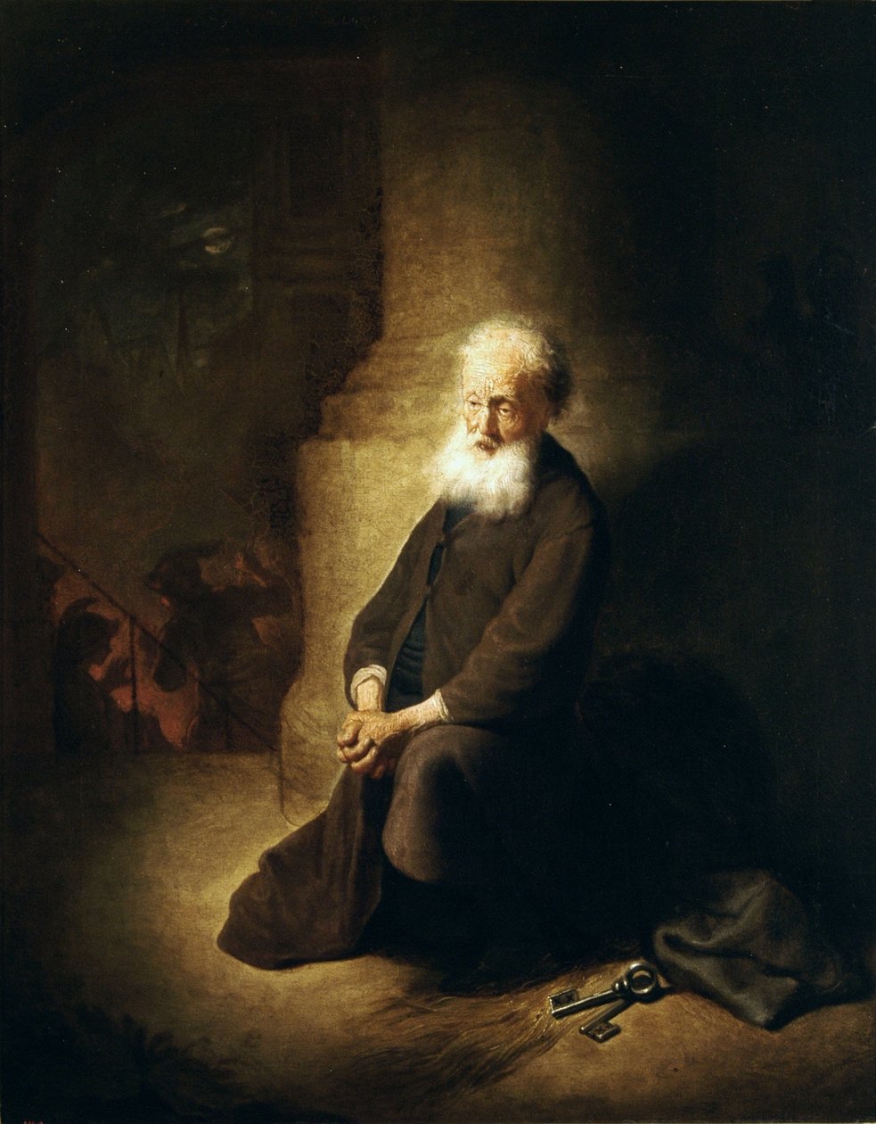 Arrependido São Pedro. de Rembrandt van Rijn