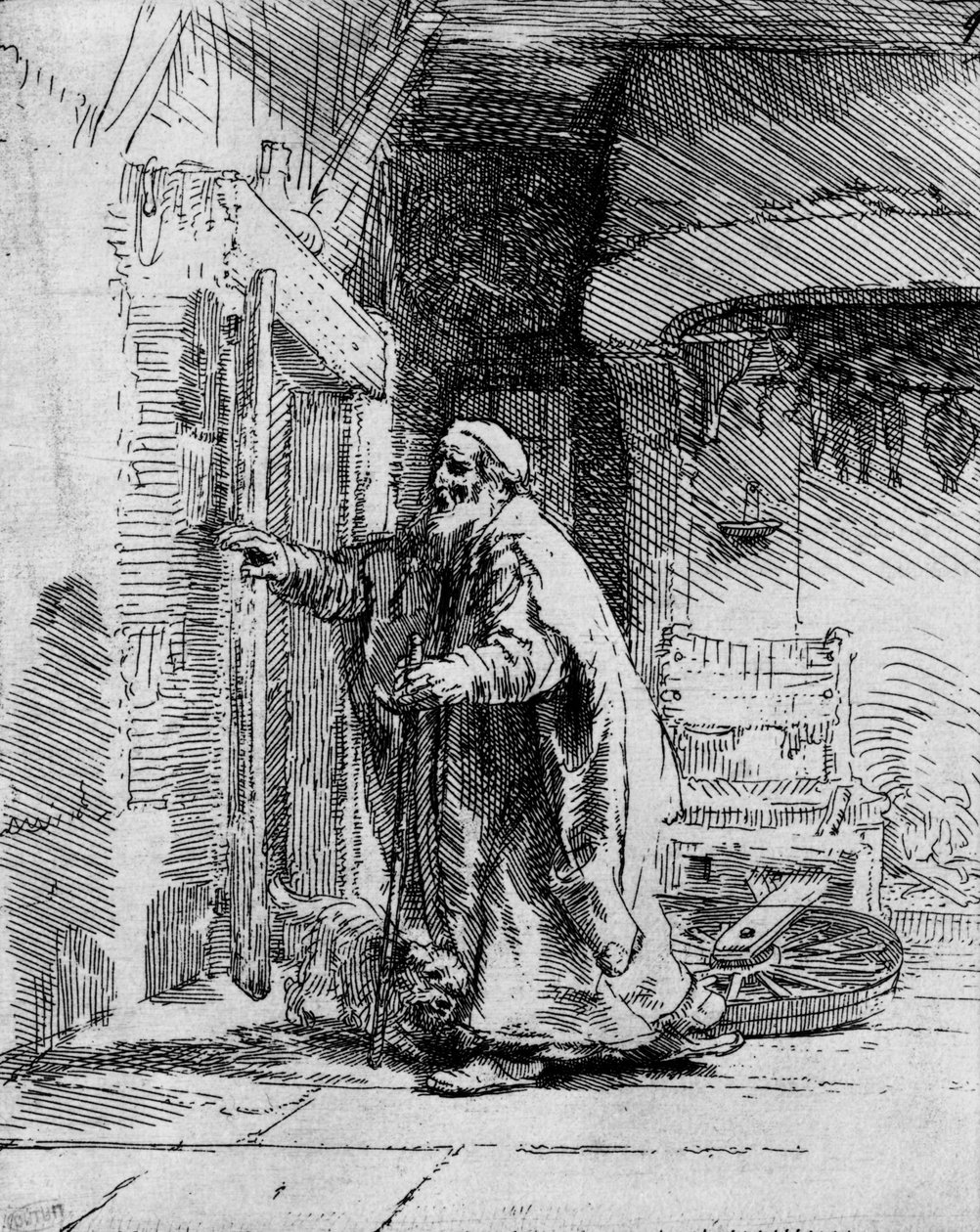 O cego Tobit, 1651 de Rembrandt van Rijn
