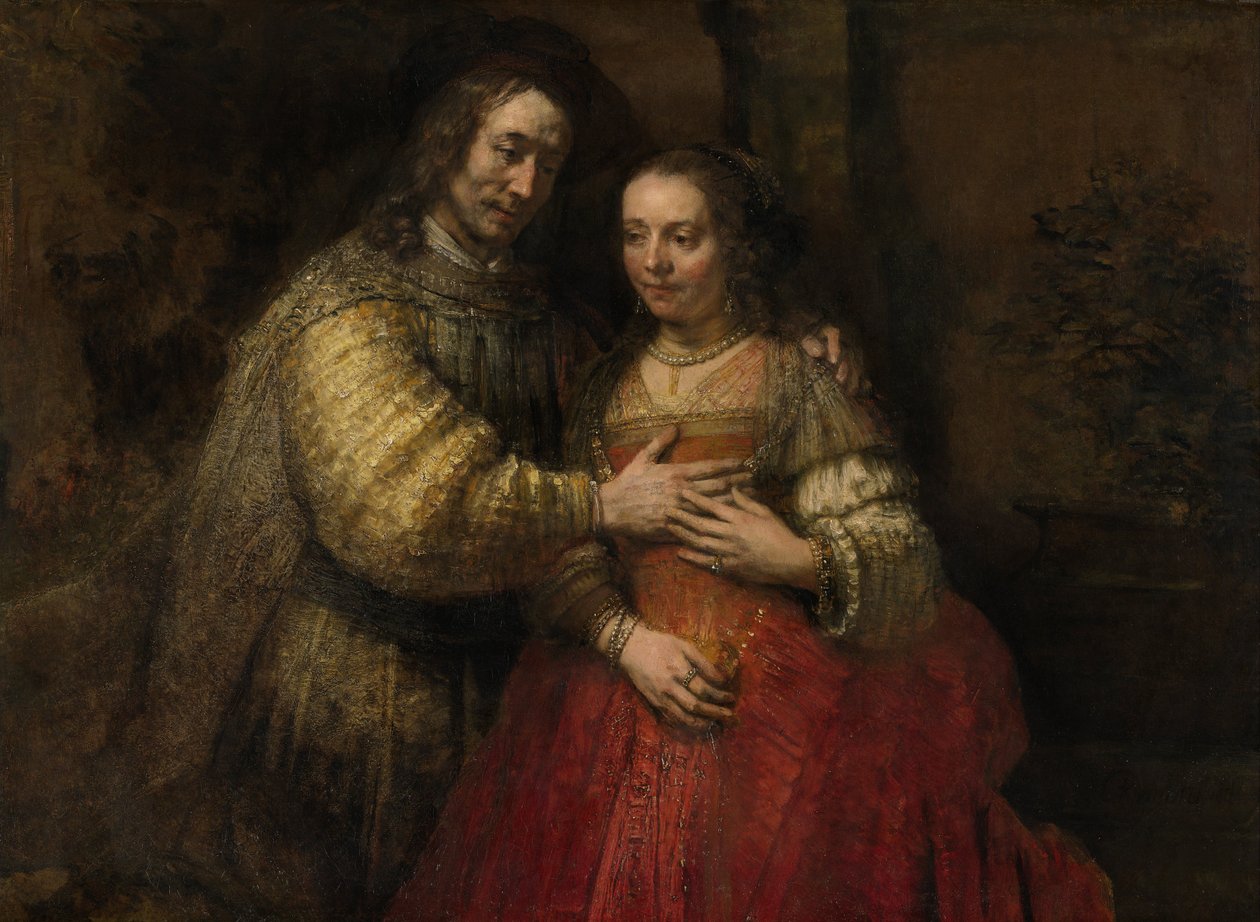A noiva judia, c.1667 de Rembrandt van Rijn
