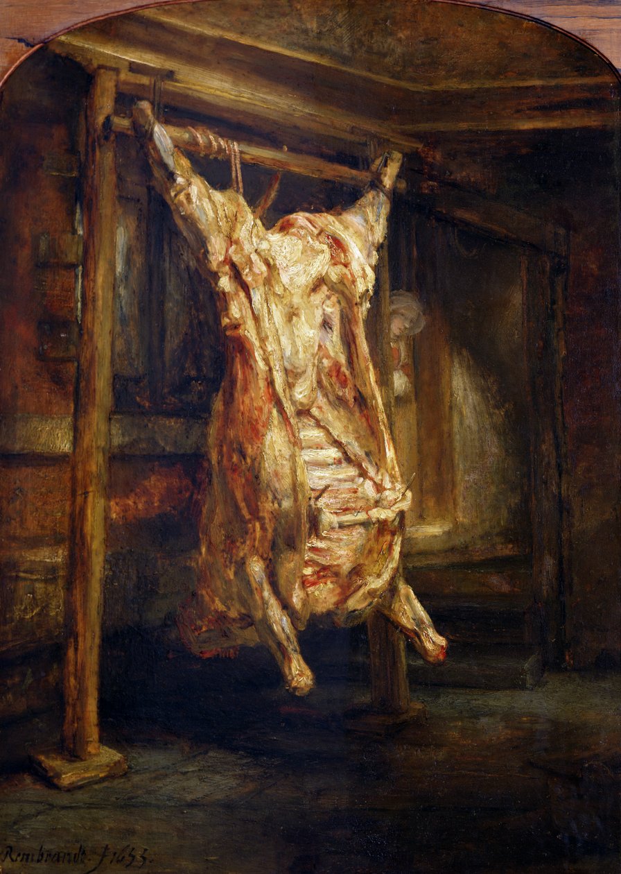 O boi abatido, 1655 de Rembrandt van Rijn