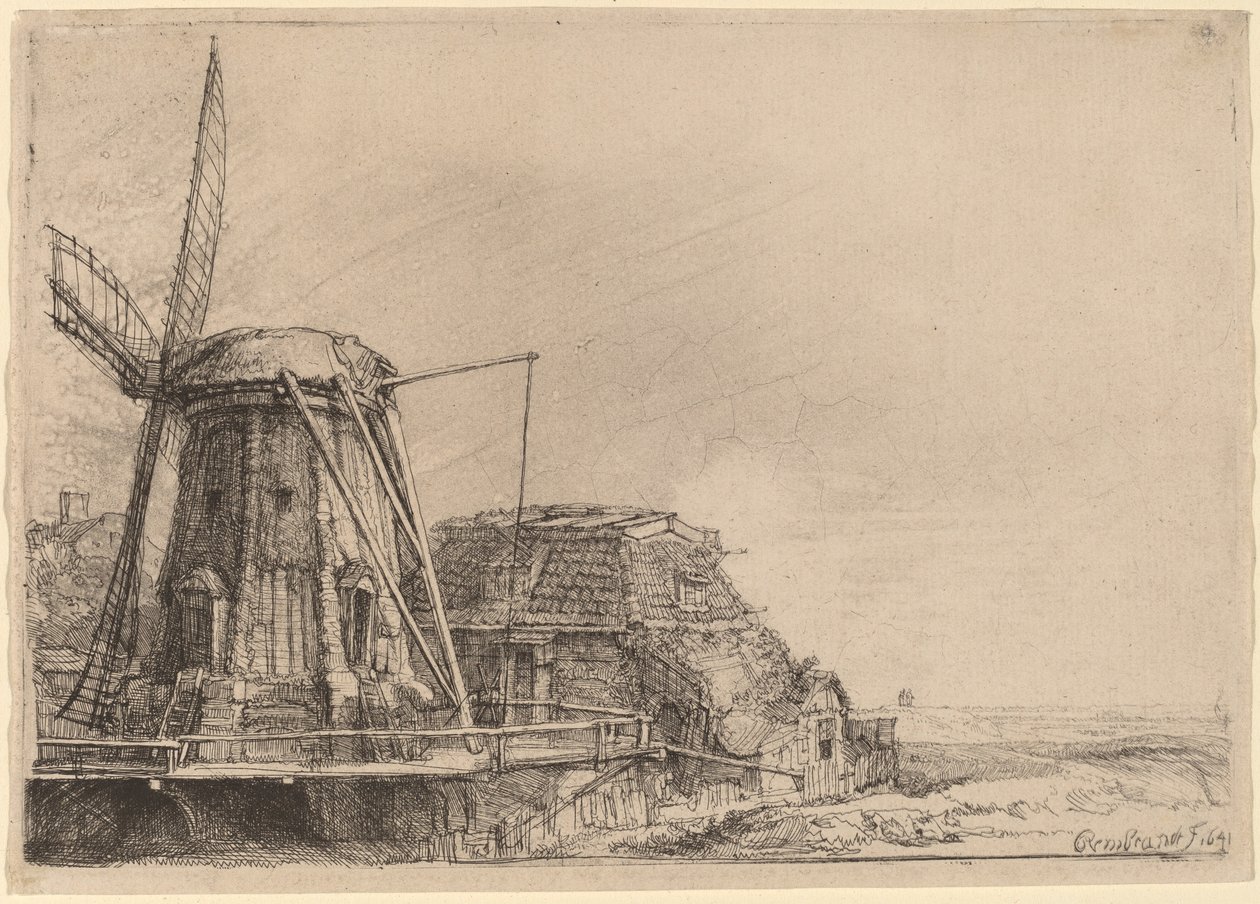 O Moinho de Vento de Rembrandt van Rijn
