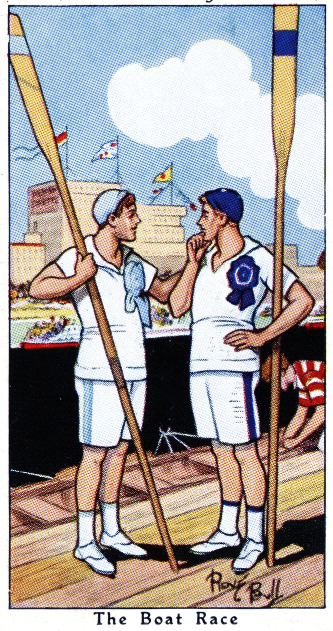 A corrida de barcos, 1936 de René Bull
