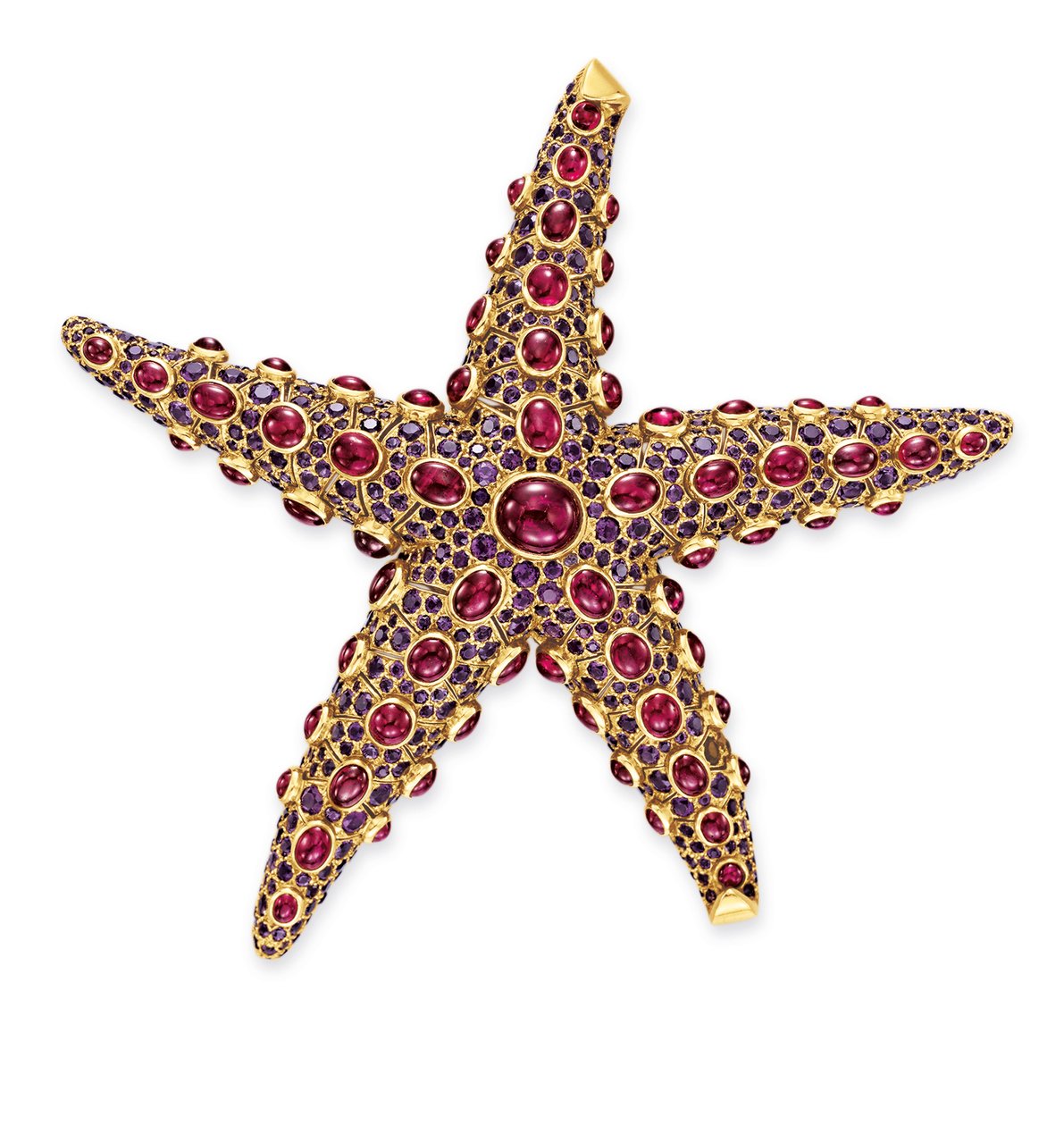 Broche estrela do mar de Rene Boivin